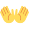 Open Hands emoji on Twitter
